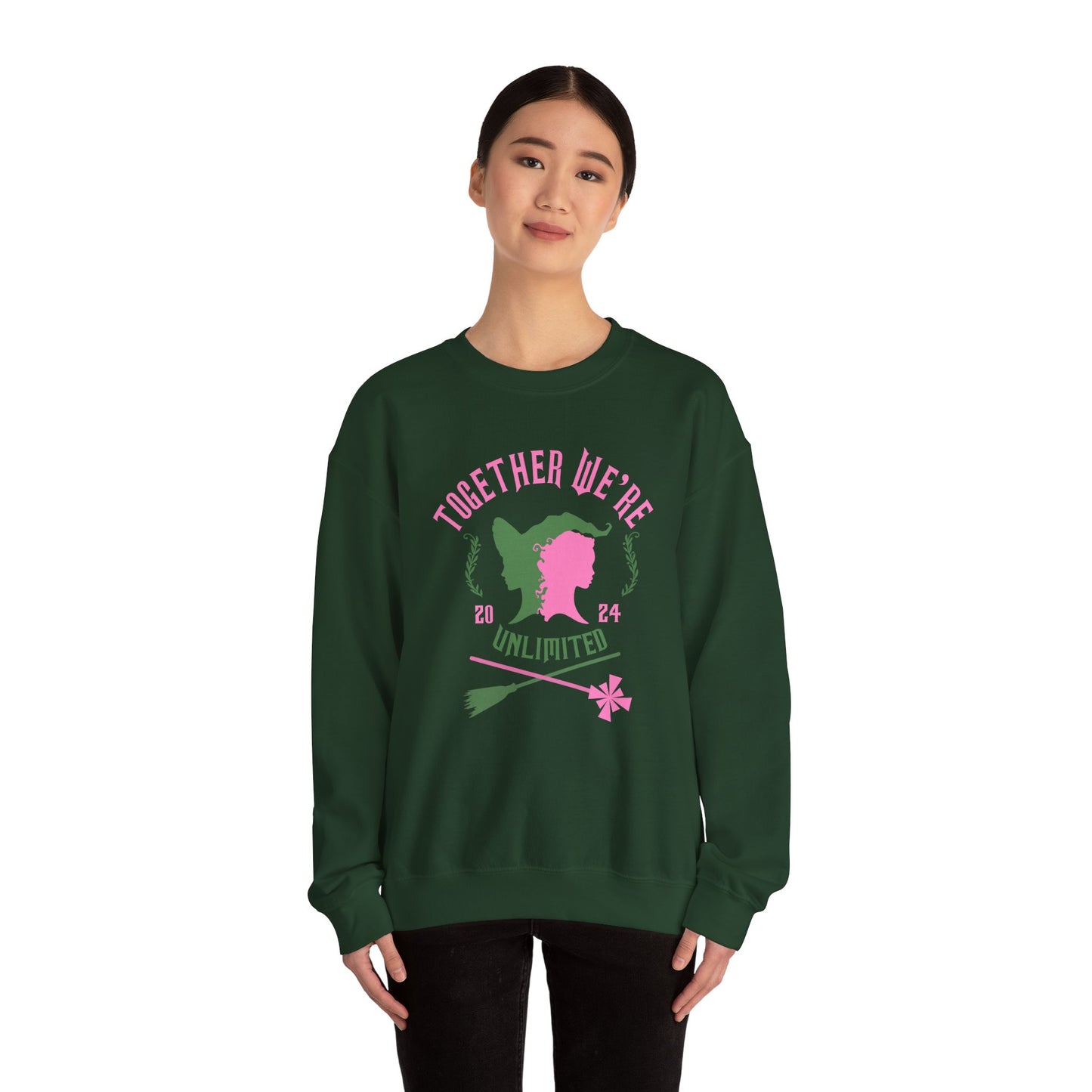 Wicked Together We're Unlimited Unisex Adult Crewneck Sweatshirt