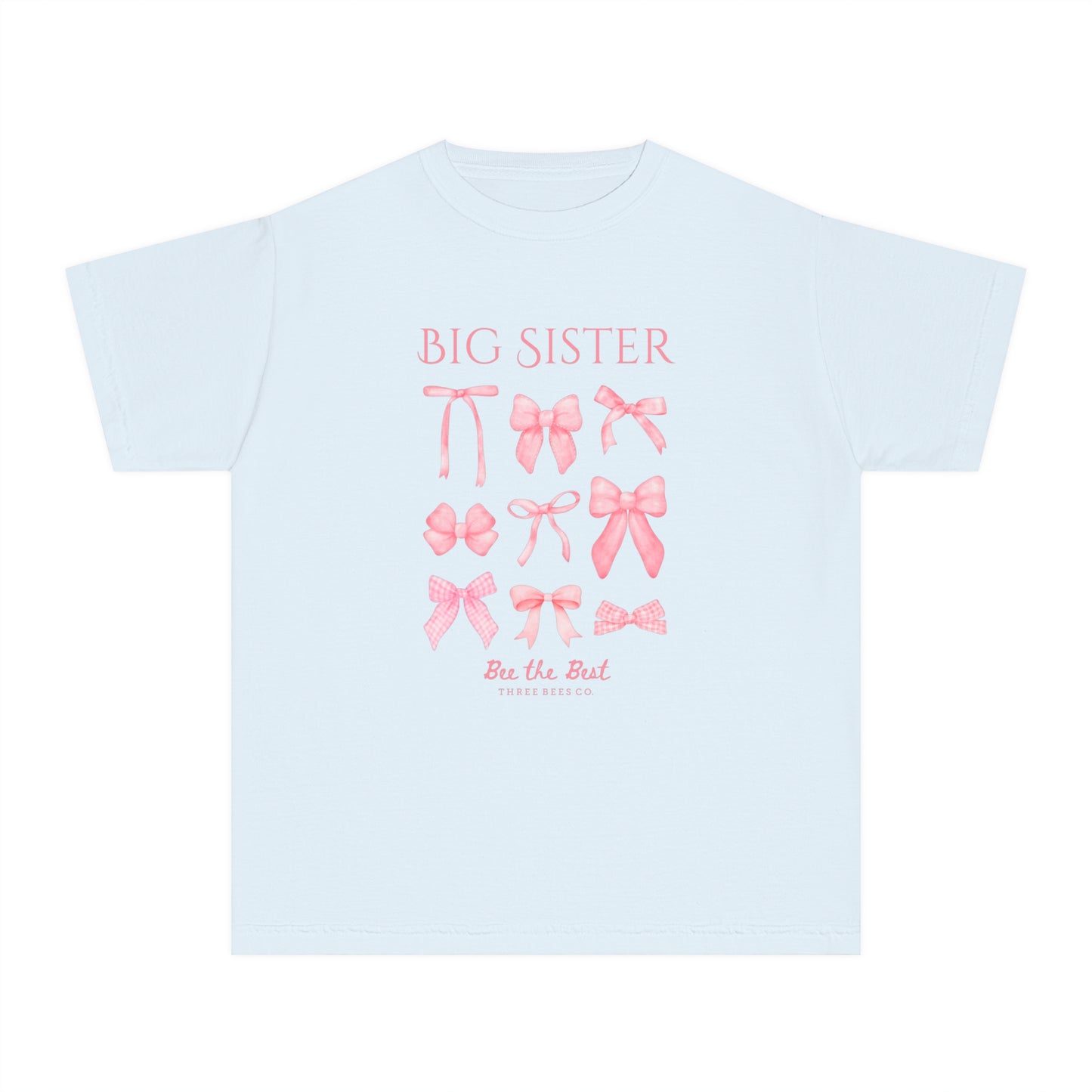 Bee the Best Big Sister Girls Short Sleeve Youth Hive Tee