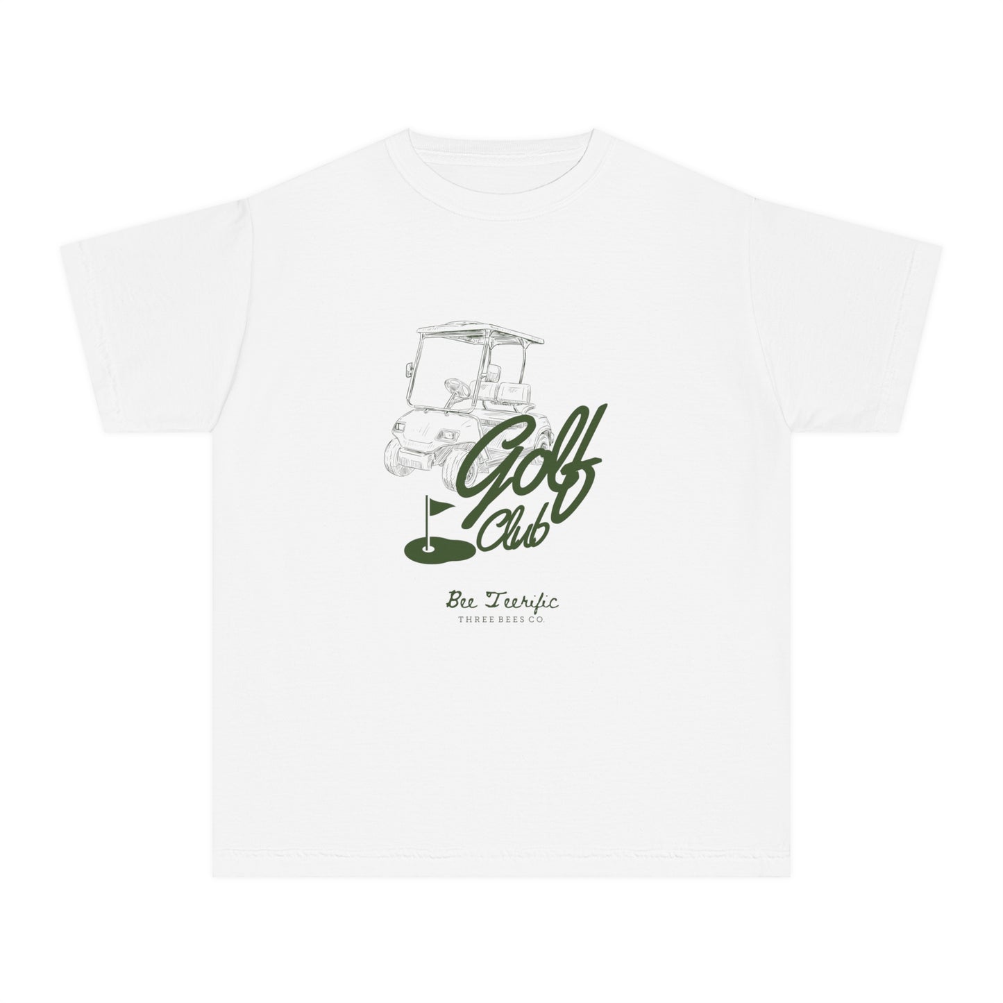 Bee Teerific Green Golf Club Short Sleeve Youth Hive Tee