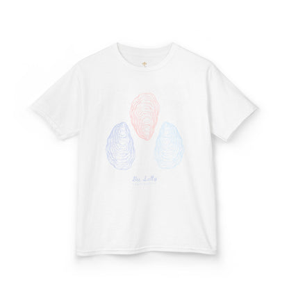 Bee Salty Oyster Trio Girls Short Sleeve Youth Hive Tee