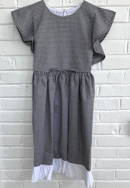 Black Gingham Elouise Top