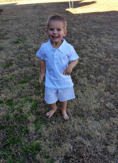Boy's Seersucker and Gingham Shorts (Regular Length)