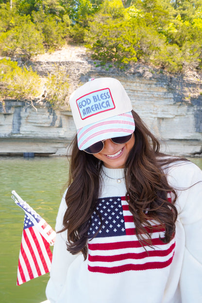 God Bless America - Vintage Trucker Hat