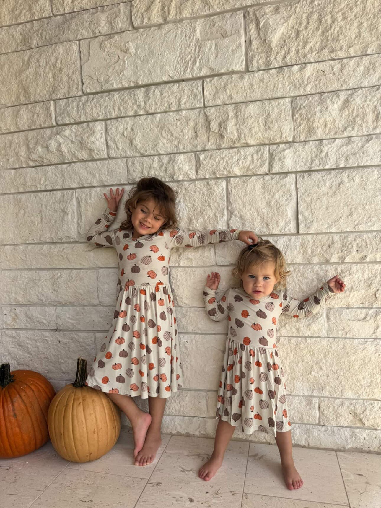 Pumpkins Beige (Twirl Dress)