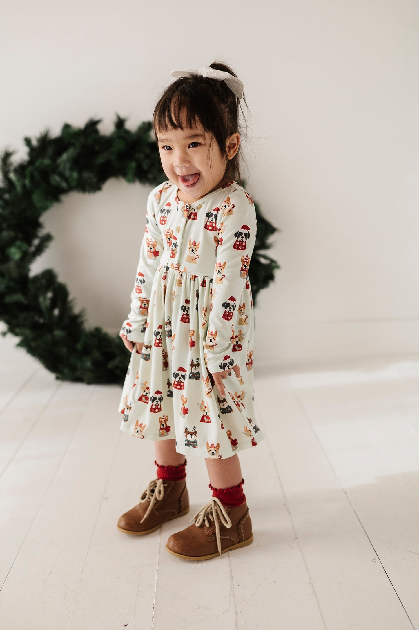 Long Sleeve Henley Dress