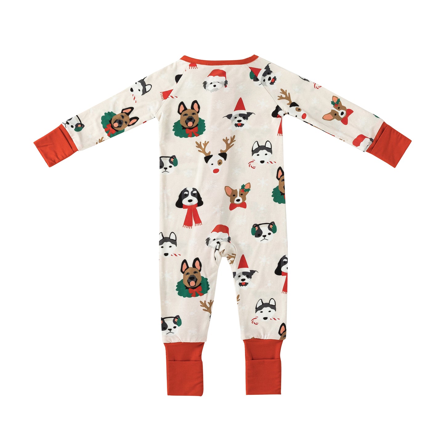 Bark The Halls (Convertible Zip Footies)