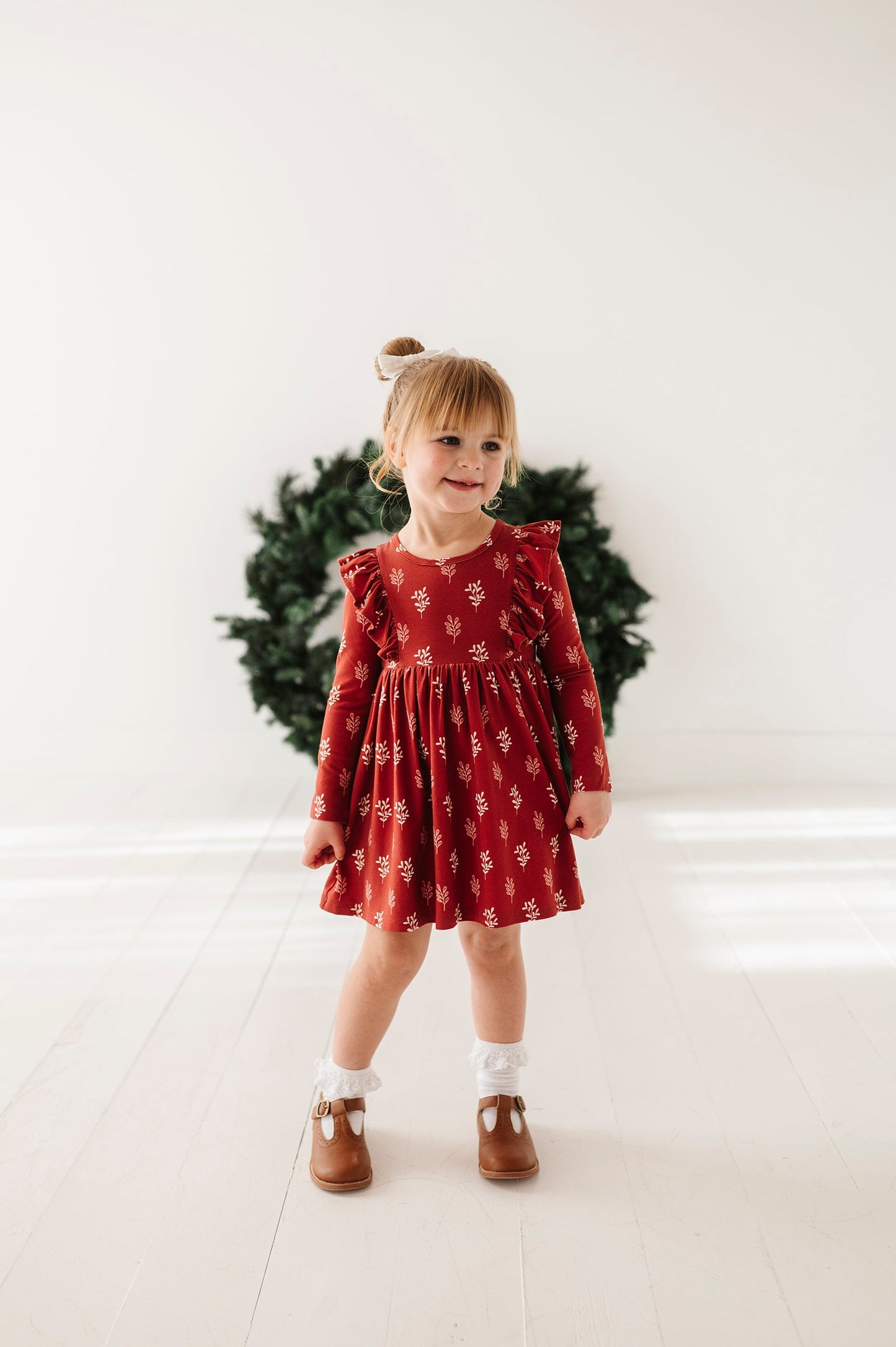 Long Sleeve Ruffle Dress