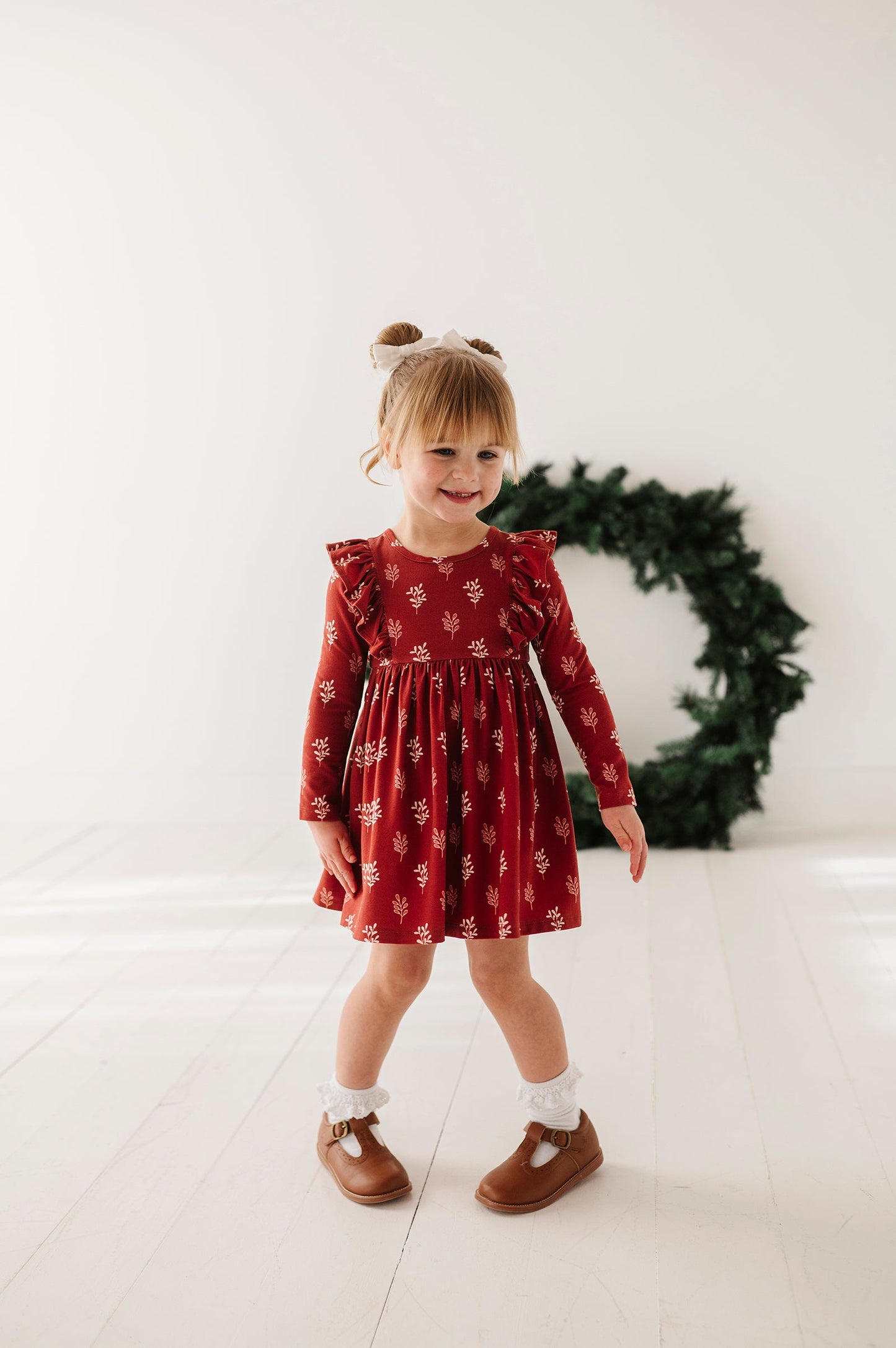 Long Sleeve Ruffle Dress