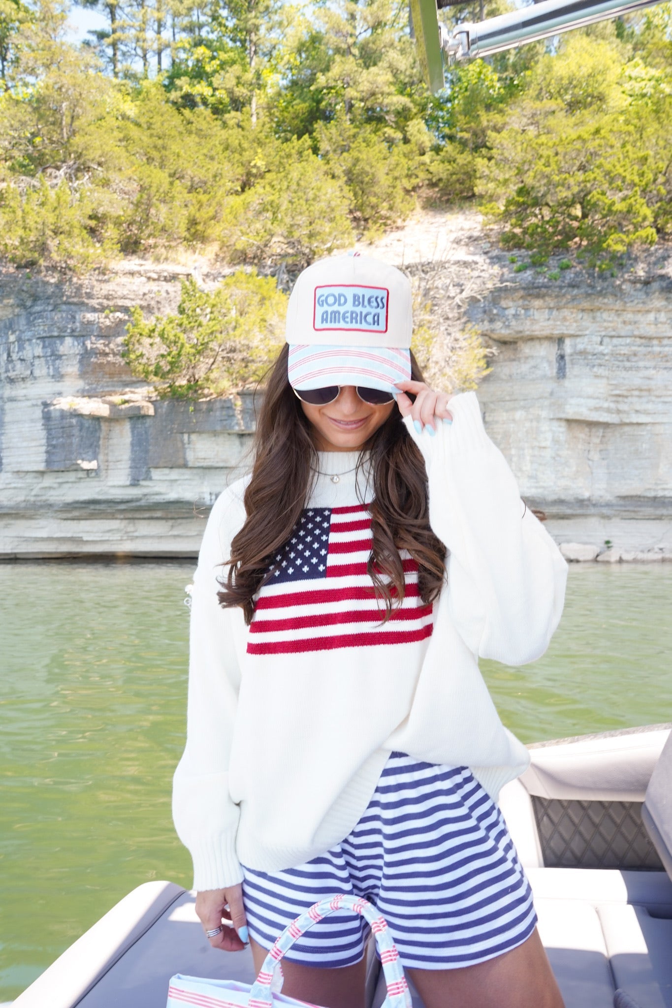 God Bless America - Vintage Trucker Hat