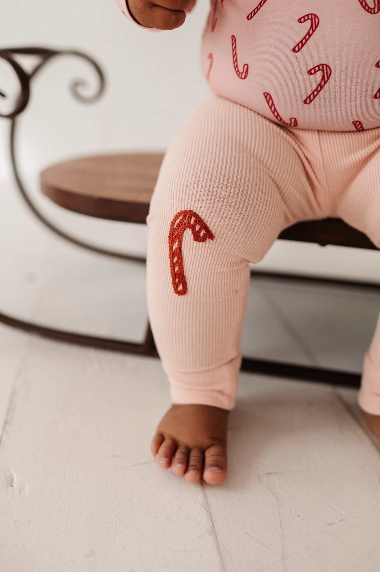 Patch Ribbed Leggings