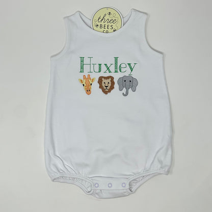 Classic Zoo Trio Boys Embroidery