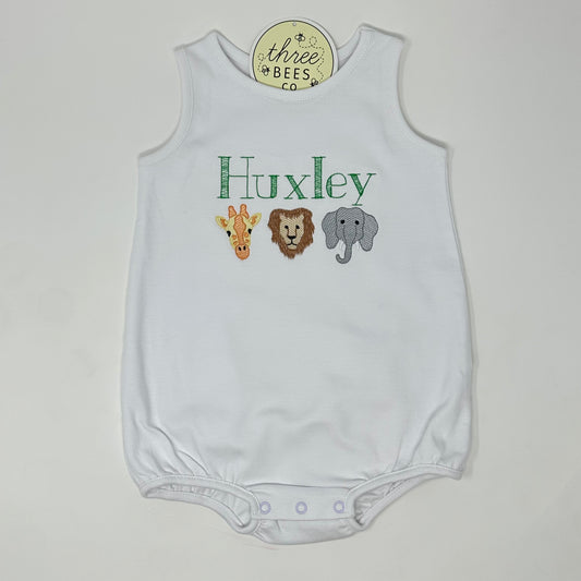 Classic Zoo Trio Boys Embroidery