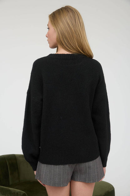 ICE SKATE JACQUARD KNIT PULLOVER SWEATER
