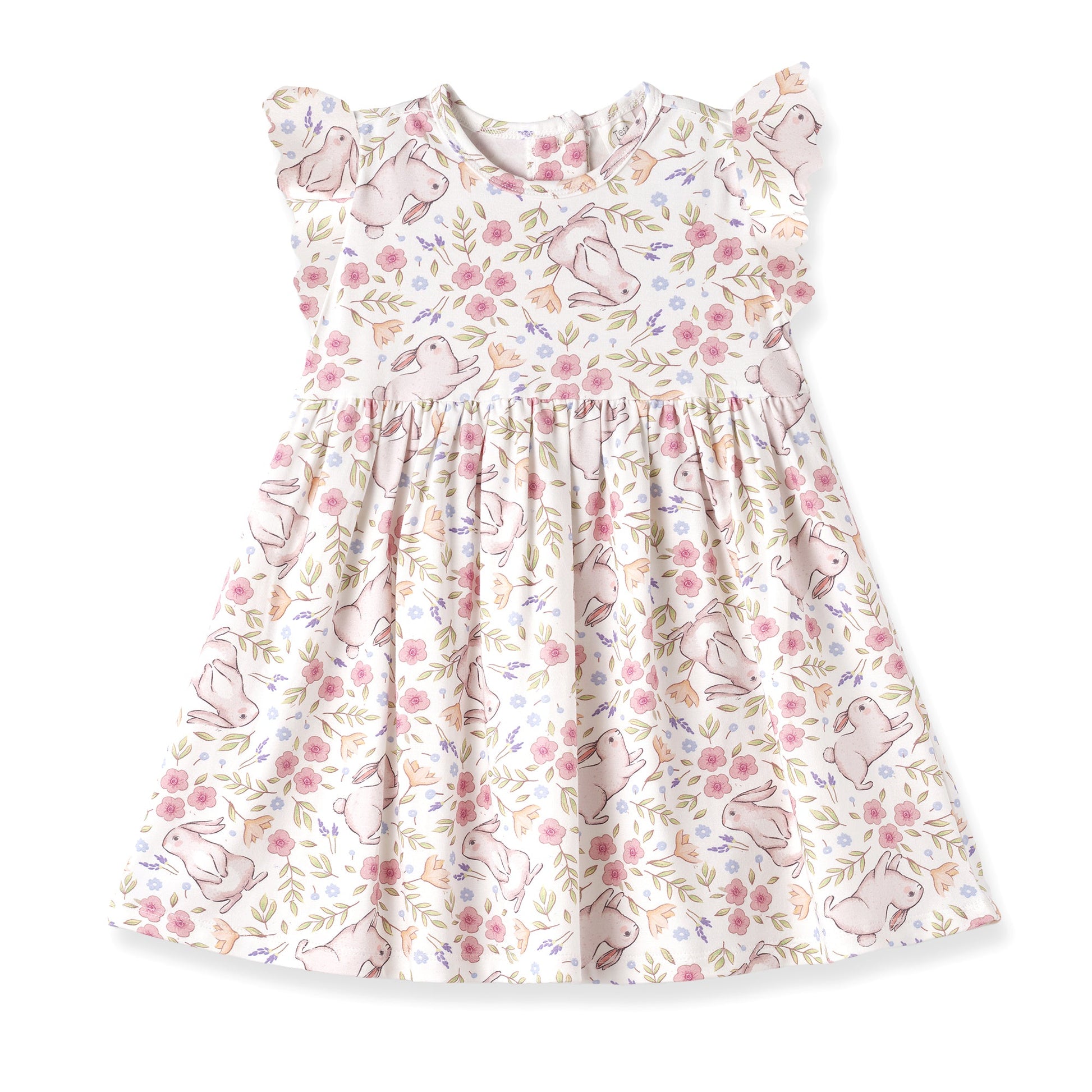 Bunny Blooms Bamboo Easter Dress for Baby & Toddler Girls 3T Bunny Blooms Bamboo Easter Dress for Baby & Toddler Girls 3T