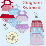 Gingham Swimsuit Preorder - Girls