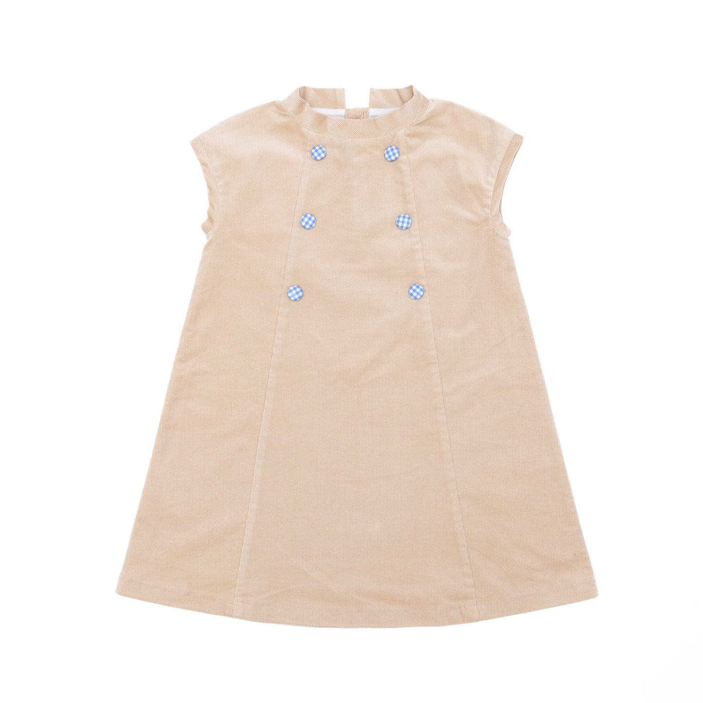 Isabel Dress in King's Way Khaki Corduroy