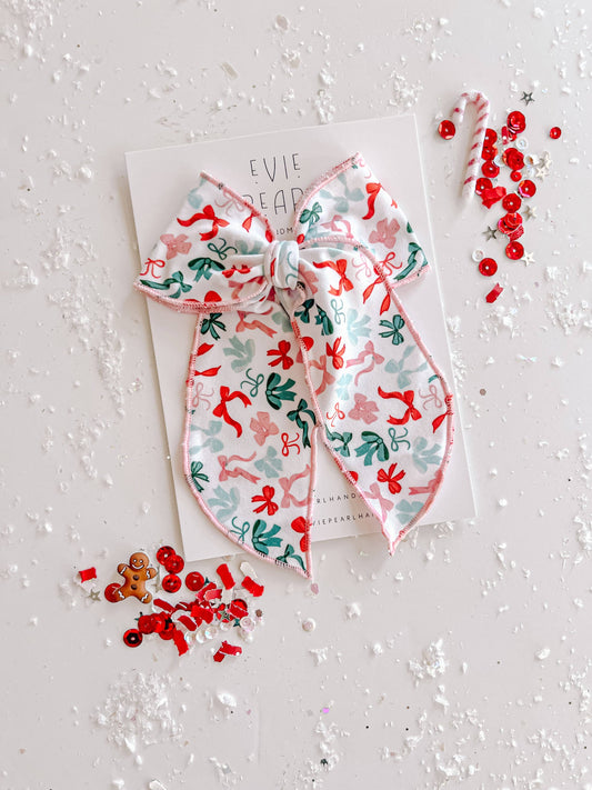 Evie Pearl Handmade LLC - Holiday Bows Oversized Bow