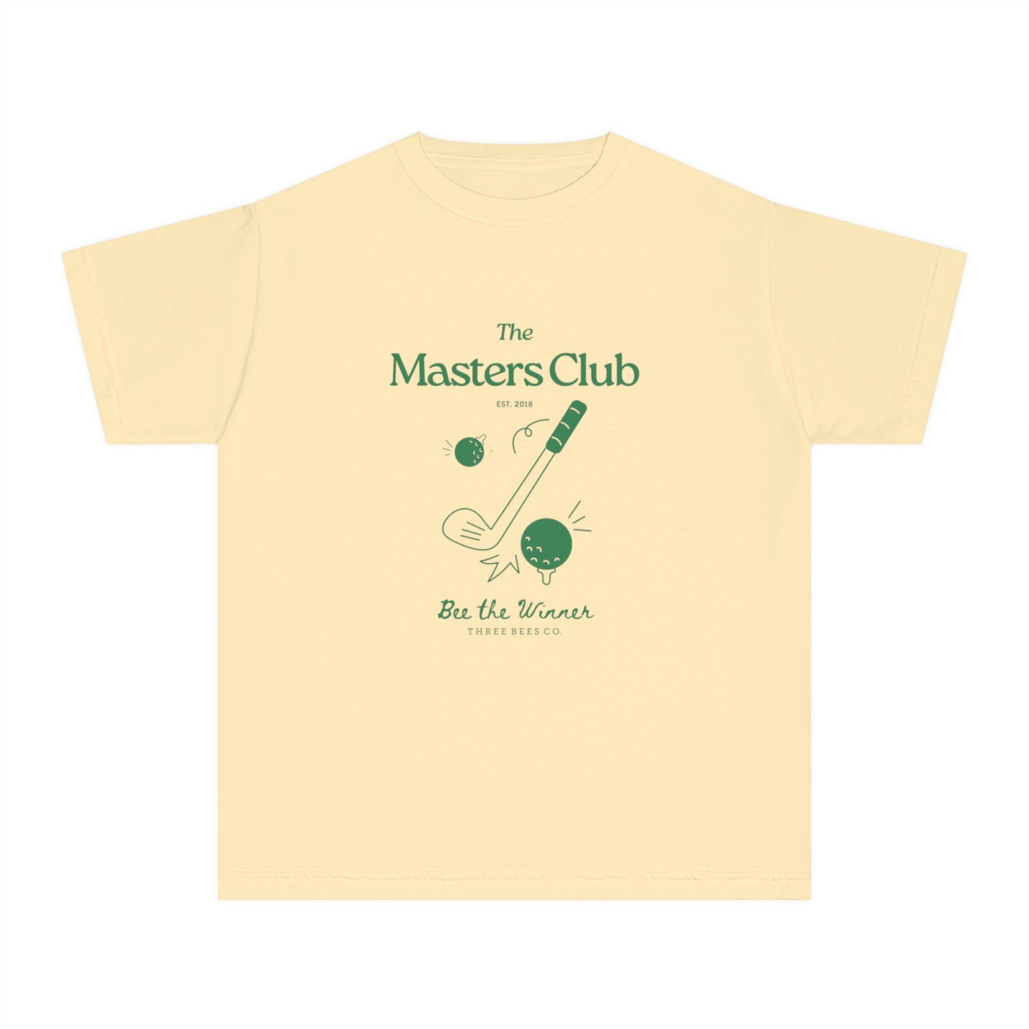 Bee The Winner The Masters Club Boys Short Sleeve Youth Hive Tee