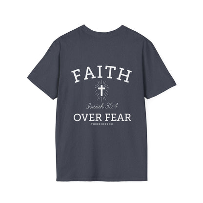 Three Bees Company Faith Unisex Softstyle T-Shirt, Inspirational Tee, Christian Apparel, Casual Faith Shirt, Gift for Believers, Bible Verse