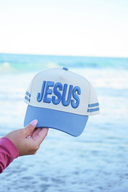 Jesus - Blue Vintage Trucker Hat