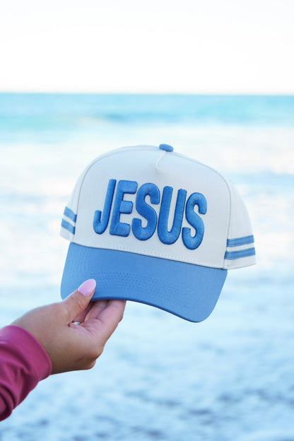 Jesus - Blue Vintage Trucker Hat