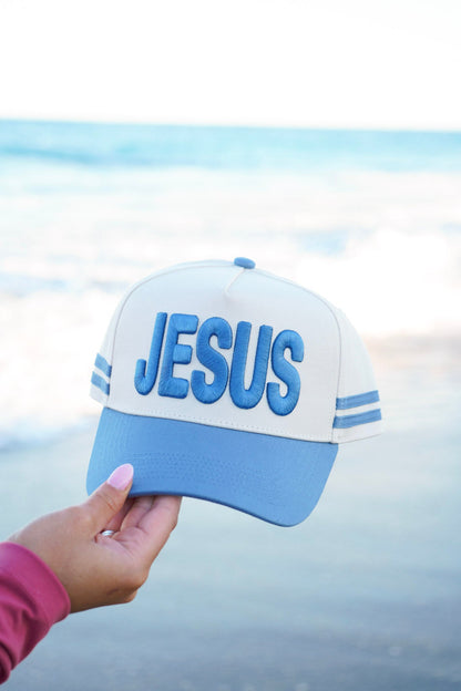 Jesus - Blue Vintage Trucker Hat