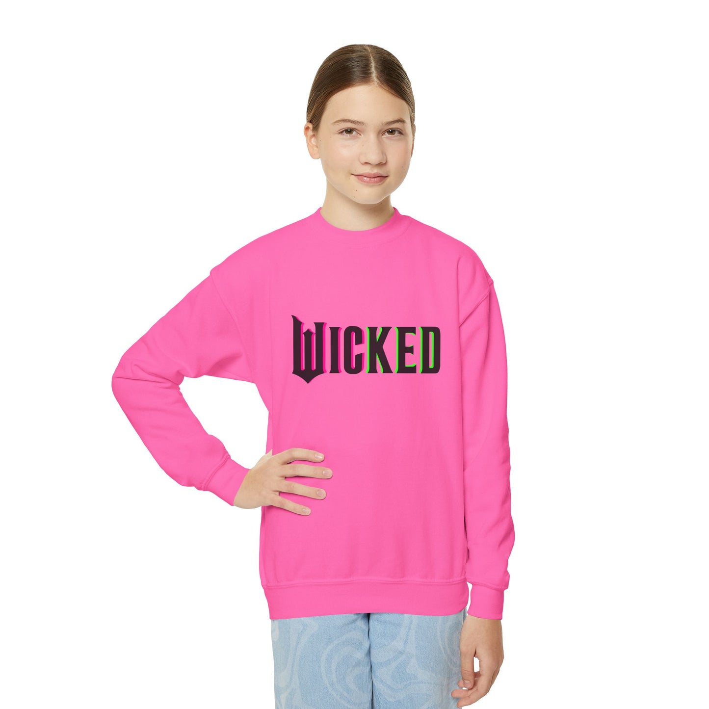 Wicked Unisex Kids Crewneck Sweatshirt