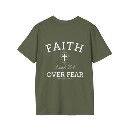 Three Bees Company Faith Unisex Softstyle T-Shirt, Inspirational Tee, Christian Apparel, Casual Faith Shirt, Gift for Believers, Bible Verse