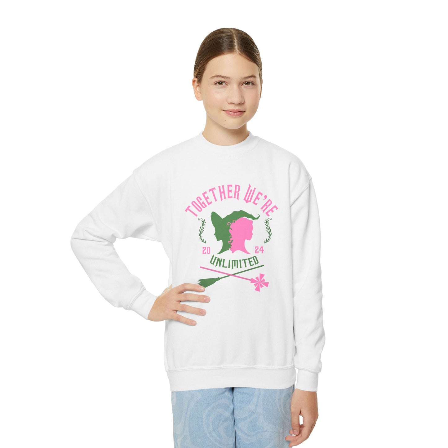Wicked Together We're Unlimited Unisex Kids Crewneck Sweatshirt