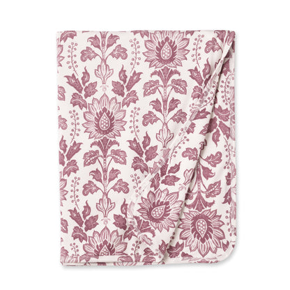 Floral Tapestry Stroller Blanket - Soft Bamboo Baby Throw