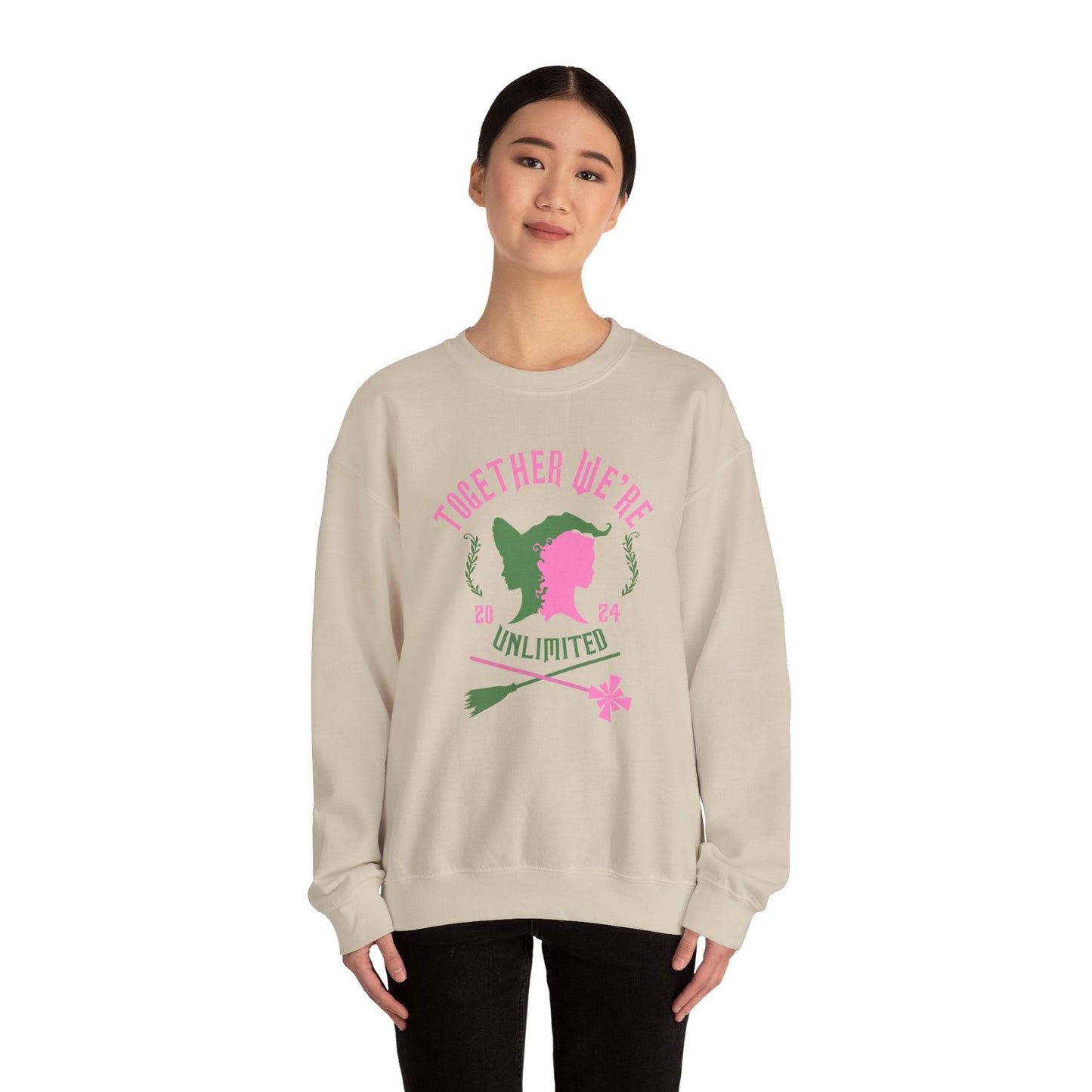 Wicked Together We're Unlimited Unisex Adult Crewneck Sweatshirt