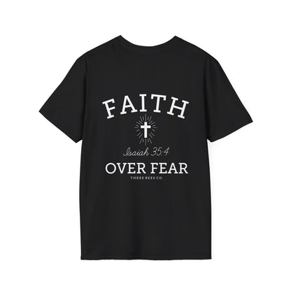 Three Bees Company Faith Unisex Softstyle T-Shirt, Inspirational Tee, Christian Apparel, Casual Faith Shirt, Gift for Believers, Bible Verse