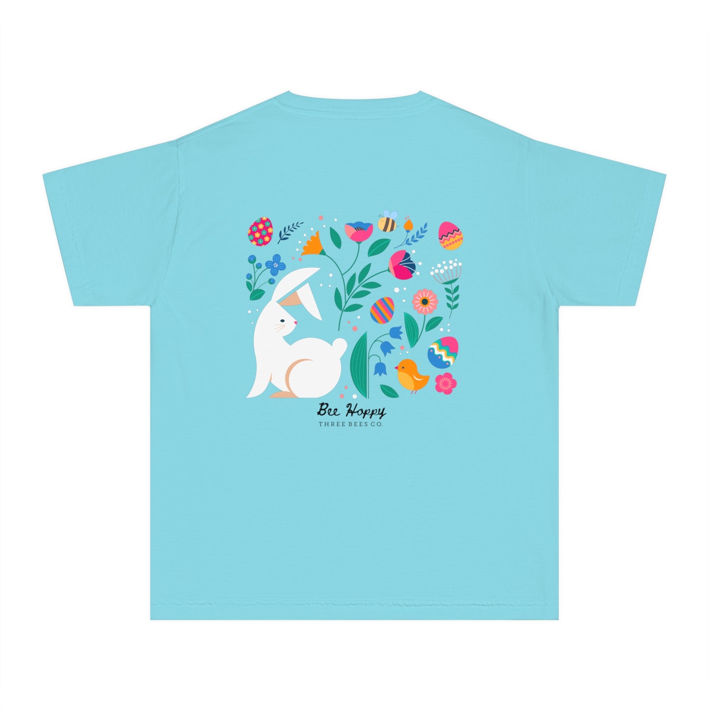 Bee Hoppy Floral Short Sleeve Youth Hive Tee