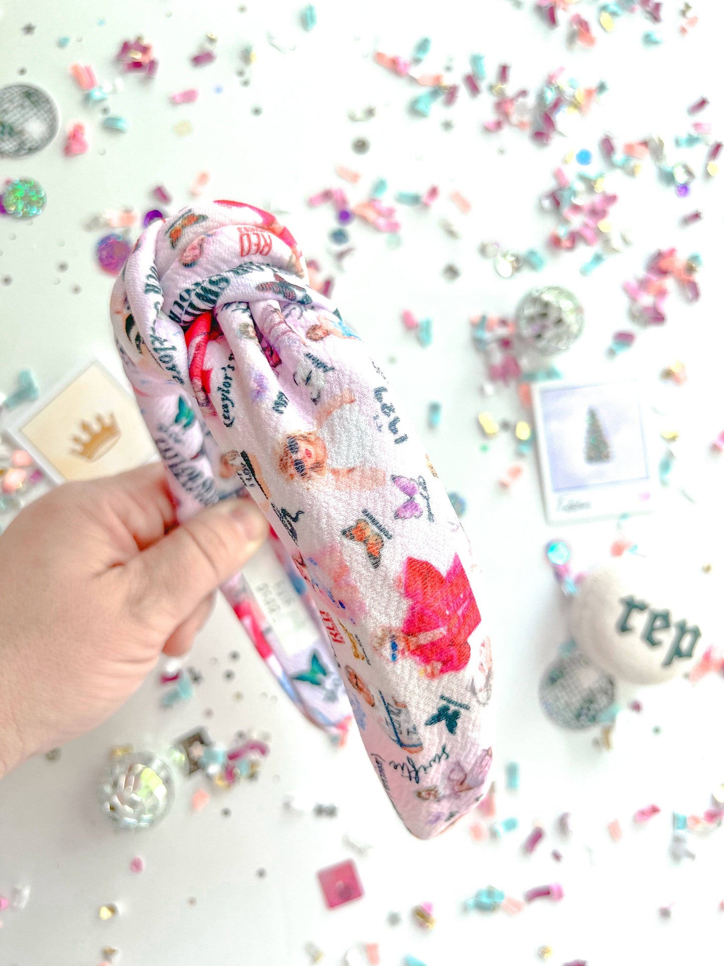 Evie Pearl Handmade LLC - Eras Tour Knotted Headband for Girls & Women