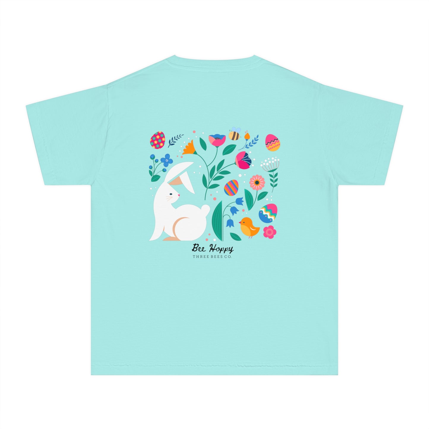 Bee Hoppy Floral Short Sleeve Youth Hive Tee