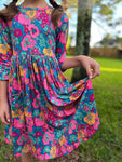 Feeling Floral Pocket Twirl Dress