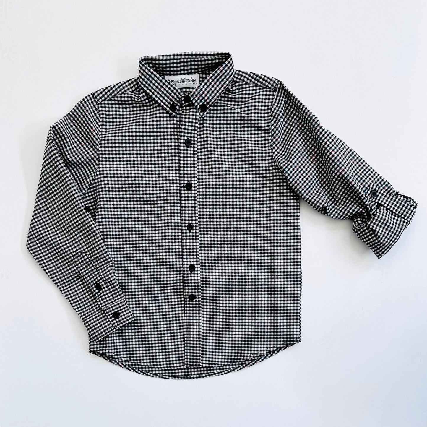 Black Gingham Elouise Top