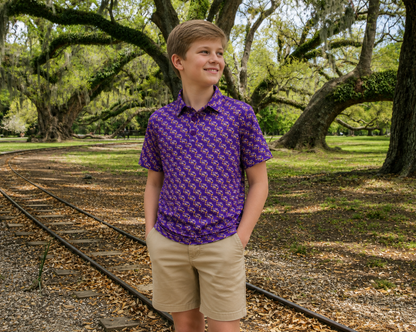 LSU tiger eye kids polo (Offically Licensed)