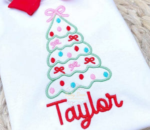 Christmas Tree with Bows - Embroidery Designs - Samples Needed