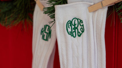 Cabled Dress Socks