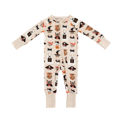 Meow & Treat (Convertible Zip Footies)