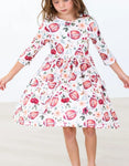 Football and Flowers Pocket Twirl Dress