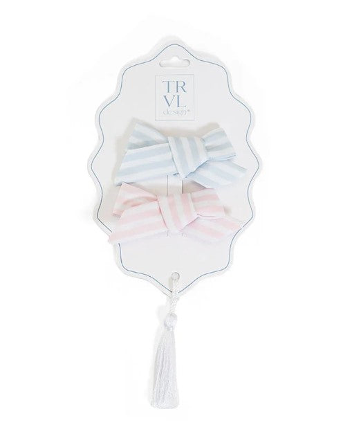 TRVL Hair Accessory - Bow Clip 2pc Set