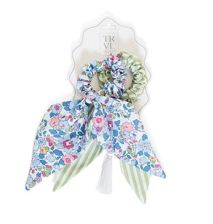 TRVL Hair Accessory - Bow Scrunchies 2pc Set