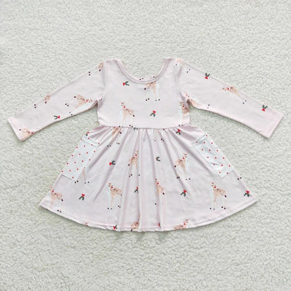 Rudolph on Pink Dress