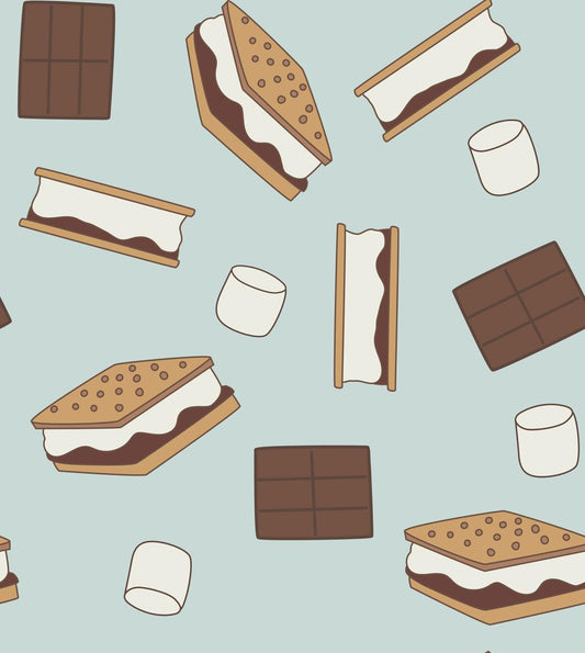 S'more to Love (Crib Sheet) - Blue