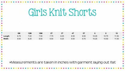 Girls Knit Ruffled Shorties (Shorty Length)