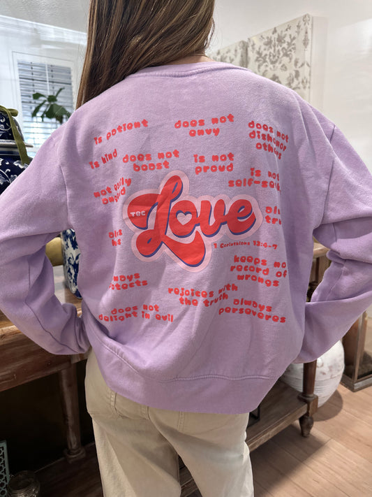 What is Love 1 Corinthians Youth Sweatshirt