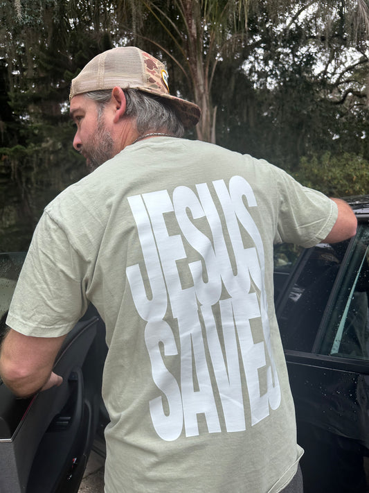 Jesus Saves Adult Unisex Comfort Colors Heavyweight Ringspun Cotton