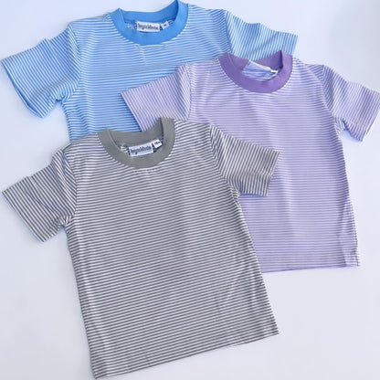 Knit Stripe Short Sleeve Shirt